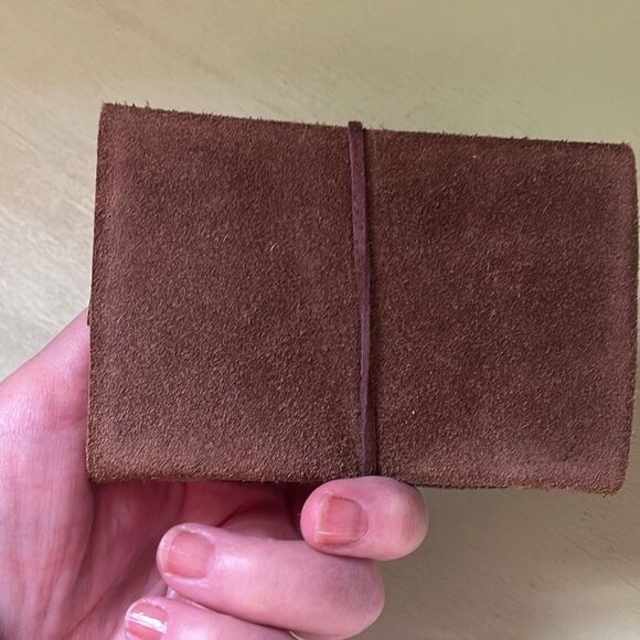 Little leather bound travel carry notebook. - Picture 3 of 8